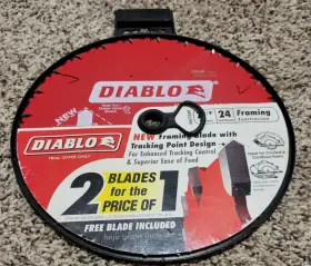 D0724p Diablo 2pcs Framing Circular Saw Blade 7 1/4 Inch 24 Tooth Carbide