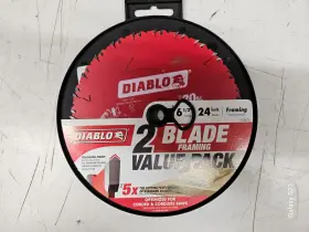 D0624rvp Diablo D0724rvp Framing Circular Saw Blade 6-1/2 Inch 24 Tooth- 2 Pack