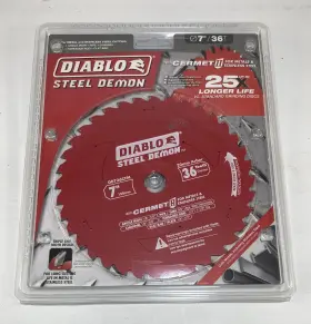 D0736cfm Diablo Steel Demon 7 Inch 36t Cermet Metal And Stainless Cutting Saw Blade 20mm Arbor