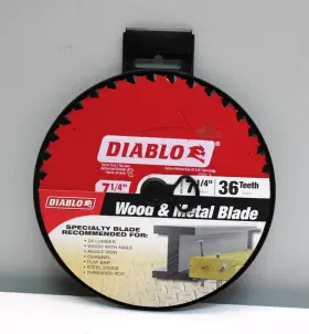 D0736gp Diablo Wood And Metal 7-1/4 Inch / 36 Tooth Saw Blade. Brand New