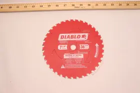D0736gpx Diablo 36 Tooth Wood And Metal Carbide Saw Blade 7-1/4 Inch Dia