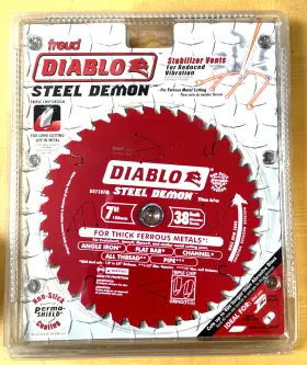 D0738fm Diablo 7 Inch Circular Saw Blade 38t Steel Demon 20mm Arbor New