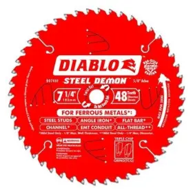 D0748fa Diablo 7-1/4 Inch X 5/8 48t For Ferrous Metals