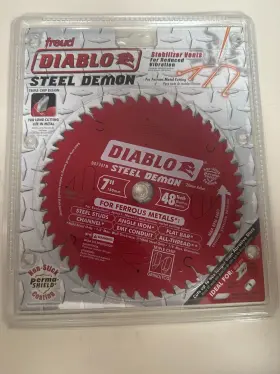 D0748fm Diablo 7 Inch 48t 20mm Arbor. Used For Ferrous Metals