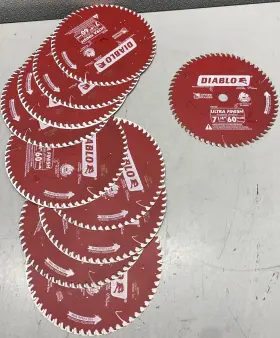 D0760a-10 Diablo Case Of 10 Ultra Finish 7-1/4 Inch Saw Blades 60 Tooth