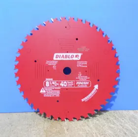 D0840 Diablo 8 1/4 Inch 40 Tooth Finish Circular Saw Blade Italy