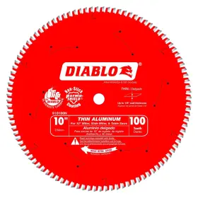 D10100n Diablo Genuine 10 Inch X 100 Tooth Thin Aluminum Cutting Saw Blade