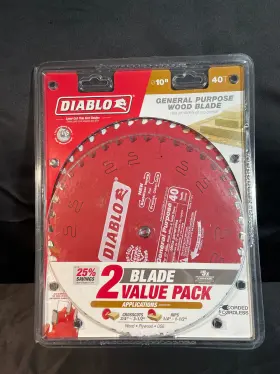 D104040vp Diablo 10 Inch General Purpose Wood Circular Saw Blade 2 Pack