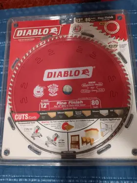 D1280x Diablo 12 Inch 80 Tooth Saw Blade - Red
