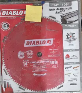 D14108x Diablo Saw Blade - Red Aluminum Cutting Non-ferrous