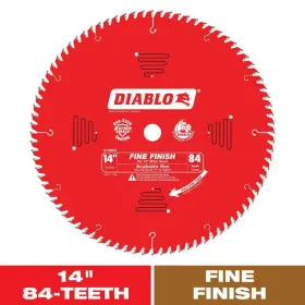 D1484x Diablo Circular Saw Blade 14 Inch X 15.88 17.63 Power Tool Wood Carbide In Red