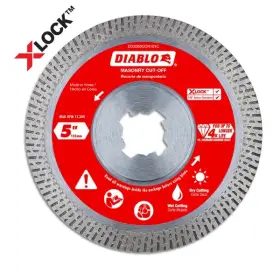 Ddx050con101c Diablo 5 Inch X-lock Diamond Continuous Rim Masonry Cut-off Disc