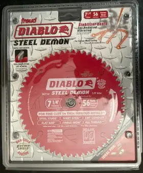 D0756f Diablo Tools Steel Demon Metal Cutting Saw Blade 56 Teeth 7 1/4 Inch
