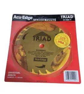 11-104 Diamond Acu-edge Triad T Carbide Tipped Universal Arbor 5/8 Inch Round Nos