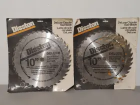 10005 Disston Vtg 2 Lot Deluxe Circular Saw Blade 10 Inch Ra