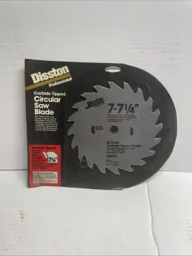 C12714 Disston 7-71/4 Inch 12 Tooth Carbide Tipped Blade Circular Saw Model Nip