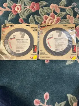 Mt70c Disston Company 7 Inch Circular Saw Blade Metal Cutting - 2 New Blades 5/8 Arbor