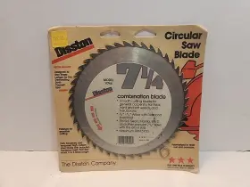 W-714 Disston New Sealed Circular Saw Blades 7-1/4 Inch Chisel Tooth Blade Model# W714