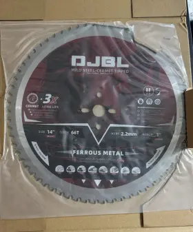 Djbl Djm35566ttp 14in 66t Cermet Tipped Circular Saw Blade For Mild Steel/ferrous