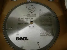 374093 Dml 10inch 80t Industrial Carbide Tipped Saw Blade Non-ferrous Metal Cutting Usa