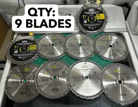 Do It Best 009326307619 Nos 9-pack Lot 7 1/4 Inch Saw Blade Cross Cutting Framing Carbide Titanium
