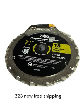 385883 Do It Best 7-1/4 Inch 18t Fast Cut Framing And Ripping Titanium Tooth Saw Blade