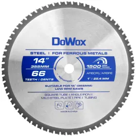 Dwsp-1466 Dowox 14-inch Metal Cutting Saw Blade 66-tooth For Evolution 14 Inch Chop And