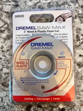 Sm600 Dremel 080596032869 Genuine Saw-max 3 Inch Wood And Plastic Flush Cut Carbide Wheel Blade Oem