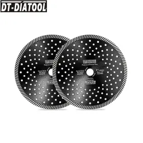 Dt-diatool 751474894656 2pcs 9ftft/230mm Diamond Turbo Saw Blade Cutting Wheel Discs Cuts Marble Concrete