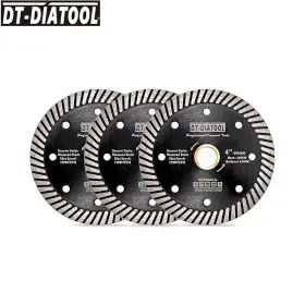 Dt138041020 Dt-diatool Dt138041020/16 3 3pcs 4in/105mm Diamond Turbo Saw Blade Granite Marble Concrete Cutting Discs