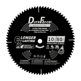 Duraforce 197644802319 10 Inch 80 Tooth Professional Fine Finish Atb Saw Blade With 5/8 Arbor &