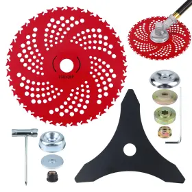 Fder323222 Dwsfada 9 Inch 36t Carbide Tipped Brush Cutter Blade And 10 3t Heavy-duty Trimmer