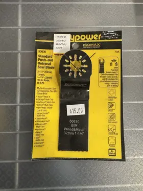 50630 Easypower Easy Power #50630 Standard Push-cut Universal Saw Blade Wood And Metal 32mm 1-1/4 Inch
