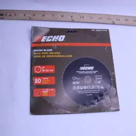 69500121432 Echo Brush Blade Black 80 Teeth 1 Inch Arbor X 8