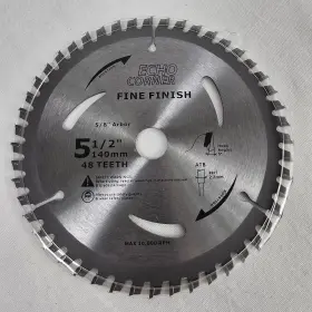 Echo Corner 744759812605 5-1/2 Inch 20mm Arbor Circular Saw Blade 48-tooth Fine Cut Finish Crosscut F