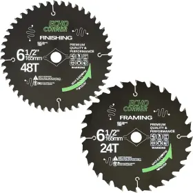 Dk165582448nsc20230224 Echo Corner 6-1/2 Inch Circular Saw Blade For Wood Cutting Black
