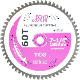 Ecus7145860alu Echo Corner 7-1/4 Inch Aluminum Cutting Circular Saw Blade Fast Dry Pink