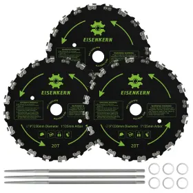 Eisenkern 739771396509 9 Inch Chainsaw Brush Cutter Blade For Weedeater - 20 Tooth Circular Trimmer Brus