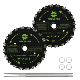 Esk-sb-240-2 Eisenkern A 9 Inch Chainsaw Brush Cutter Blade For Weedeater - 20 Tooth Circular Trimmer Brus