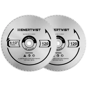 Etcsa2 Enertwist 4-1/2 Inch 120t Circular Saw Blade 3/8 9.5mm Arbor Silver