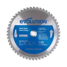 Evolution Power Tools 313096693613 8bladems Steel Cutting Saw Blade 8-inch X 50-tooth Blue