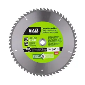 1110422 Exchange-a-blade 10x 60 Teeth Finishing Green Composite Decking Saw