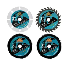 Ex1-ra-x001 Exfein 3 Inch Circular Saw Blades Sets For Metal And Wood Cutting 75mm Discs