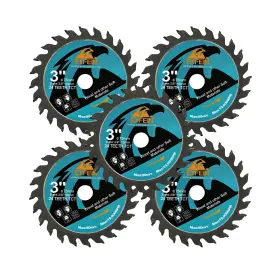 Ex1-rb-003111x005 Exfein Wood Cutting Disc 3 Inch 5pcs - 24t Tct Carbide Tipped Teeth Compact Circular