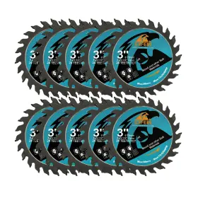 Ex1-rb-003111x010 Exfein Wood Cutting Disc 3 Inch 10pcs - 24t Tct Carbide Tipped Teeth Compact Circula