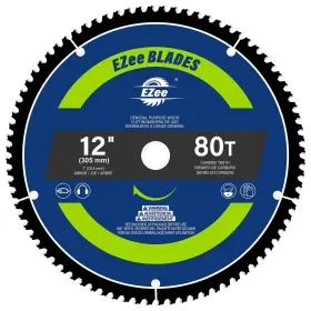 Cs12-80tf Ezee 12 Inch 80 Teeth With 1 Arbor Circular Saw Blades 0.09 Thin Kerf Tu