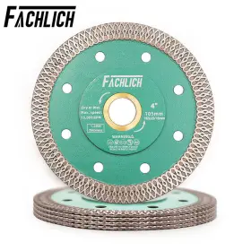 Fachlich 1062105103005 1pc 4 Inch /105mm Diamond Turbo Saw Blade Cutting Disc Ceramic Porcelain Tile
