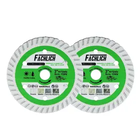 Fachlich 791180035851 3 Inch Diamond Blade - Concrete Cut Off Wheel Granite Cutting Disc 2pcs 75mm