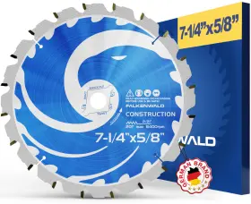 Falkenwald 260592818698 7 1/4 Circular Saw Blade Construction - Blades Inch Wood S