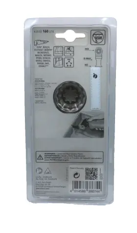 63502232260 Fein Starlock E-cut Precision Saw Blade - Cutting For Wood Drywall &